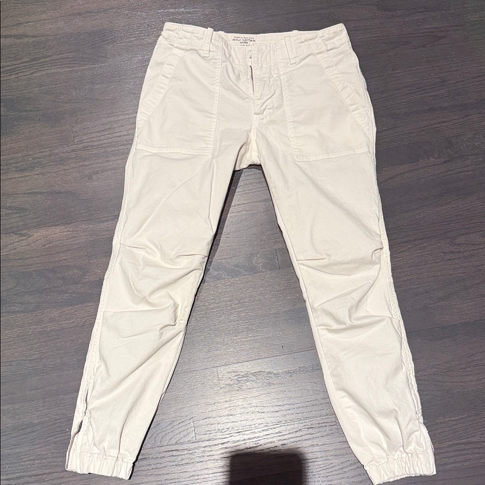 Nili Lotan Light Beige Cargo Pants